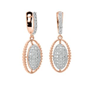 Thyra Round Diamond Earrings